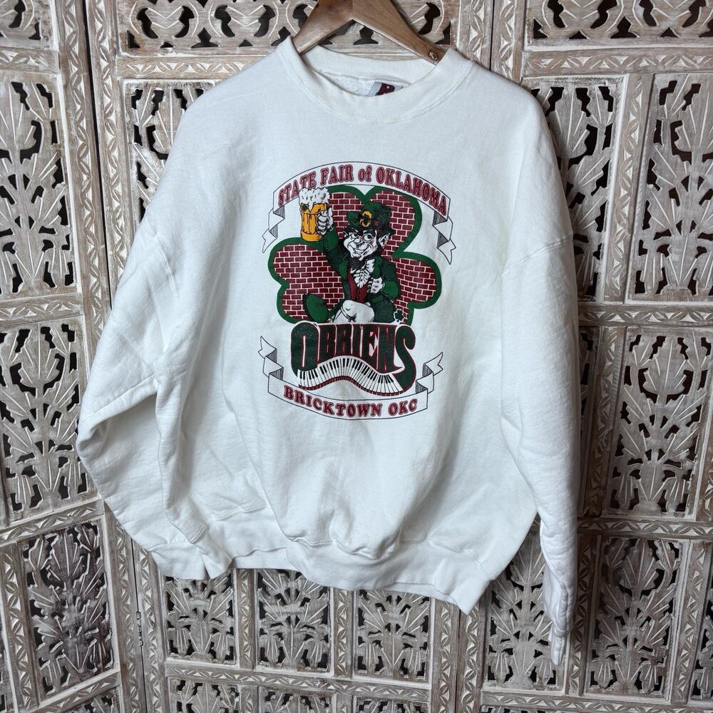 Vintage 90s State Fair of Oklahoma Crew Neck Sweatshirt Vintage Sportswear XL